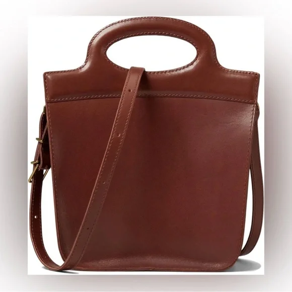 NWT Madewell The Toggle Crossbody Bag In Cherry Wood - Picture 1 of 12